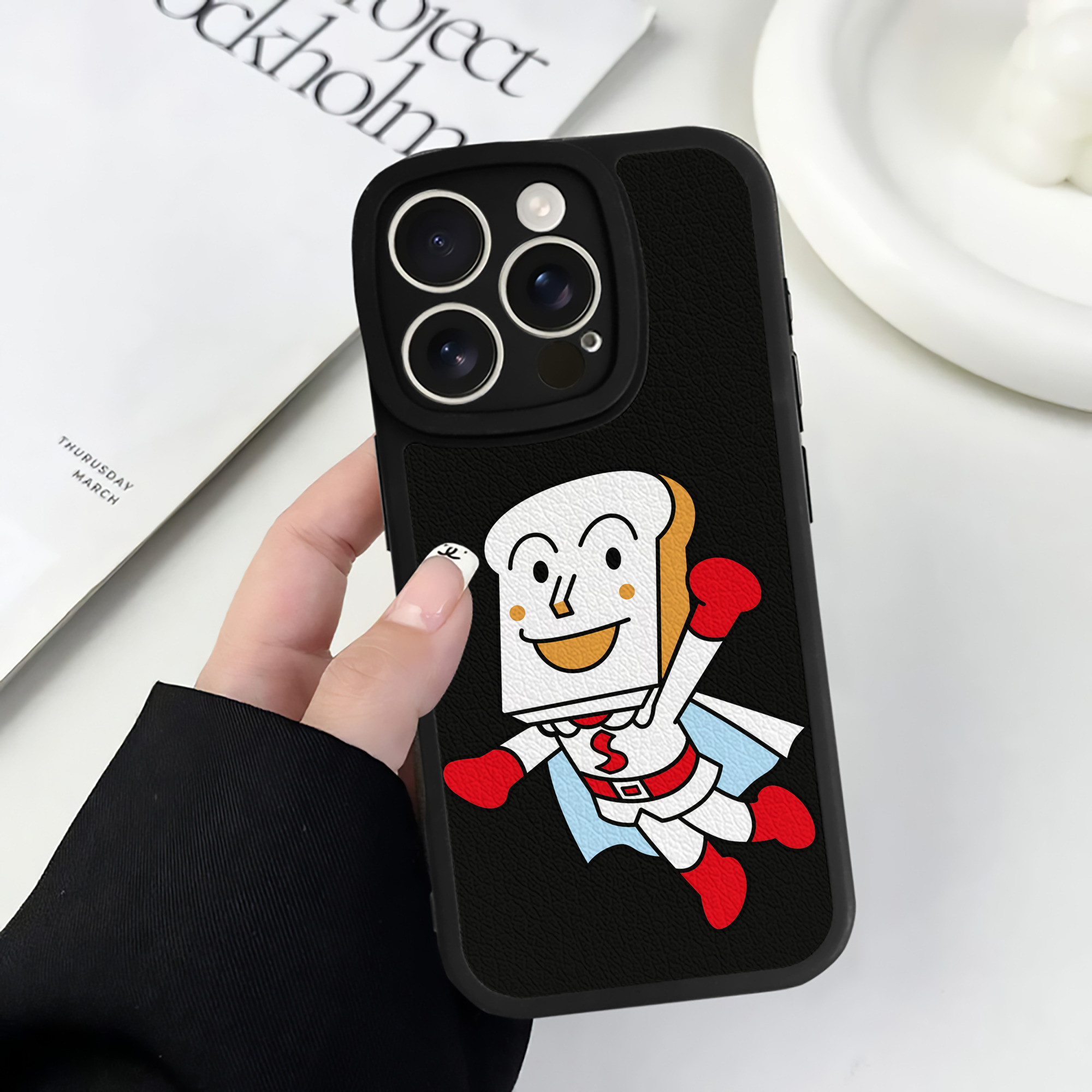 （画像用） アンパンマン Anpanman 【iPhone 16シリーズ対応】シリコンスマホケース（レザー調） 材質：シリコン